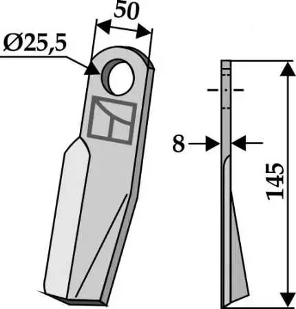 Schlegel 145x50mm - rechts